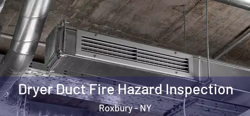  Dryer Duct Fire Hazard Inspection Roxbury - NY