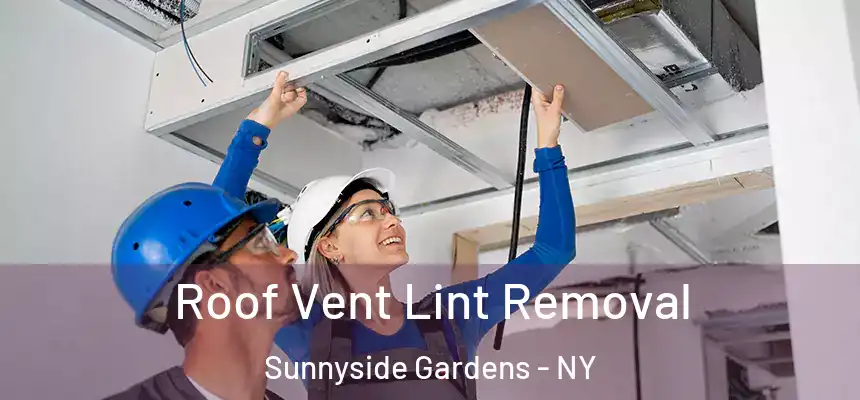 Roof Vent Lint Removal Sunnyside Gardens - NY